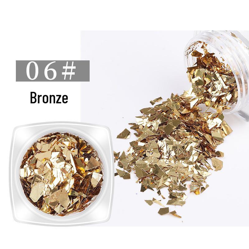 Naklejki na paznokcie Aurora z efektem tęczowym: Cukierki Papier Celofanowe Płatki i Cekiny