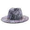 Hat British Style Spring Men'S And Women'S Snake Pattern Woolen Jazz Hat, Top Hat