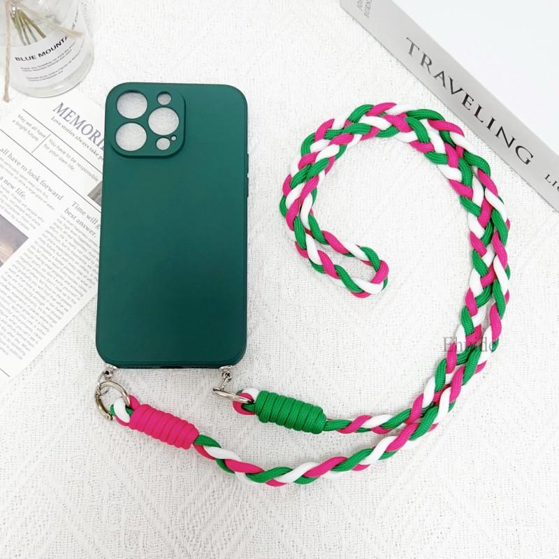 Crossbody Lanyard Case for Motorola Moto Edge 60 Fusion 50 Pro 40 Neo G85 G84 G54 G34 Necklace Soft Silicone Braid Strap Cover