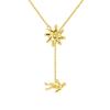 Regalo Creativo Simbolo di Perseveranza Collana da Uomo Personalità Semplice Collana con Ciondolo Colore Oro Colore Argento Accessori Gioielli