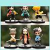 Adorable Q Version 6-piece Demon Slayer Pvc Figures Set 11cm Anime Characters Collection