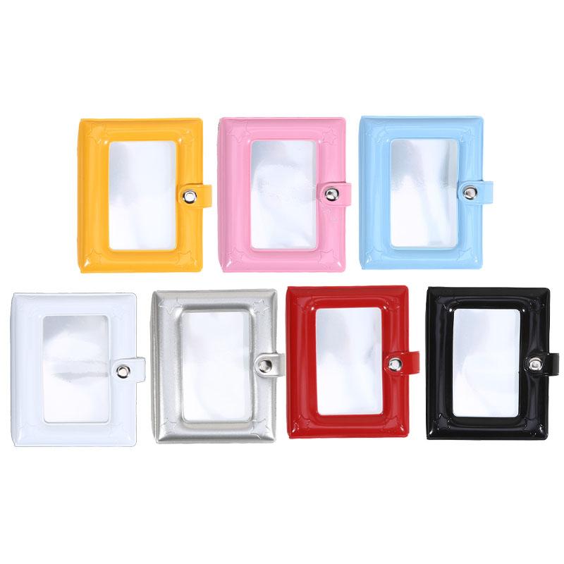 1PC 2/3 Inch Photo Album Kpop Photo Card Holder With Multiple Colors Available Cartoon Album Cards Storage Macaron Color Palette