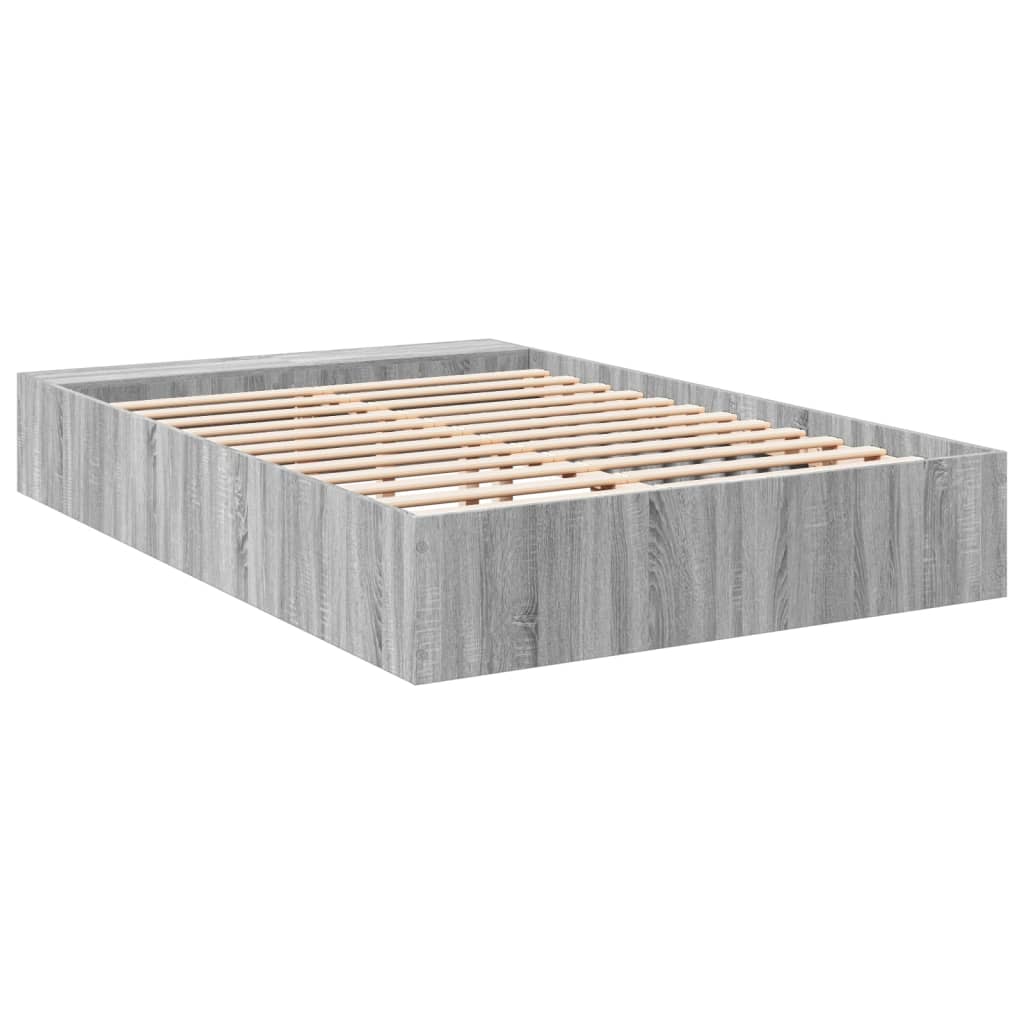 Grey Sonoma Bed Frame 120 x 190 cm Particleboard