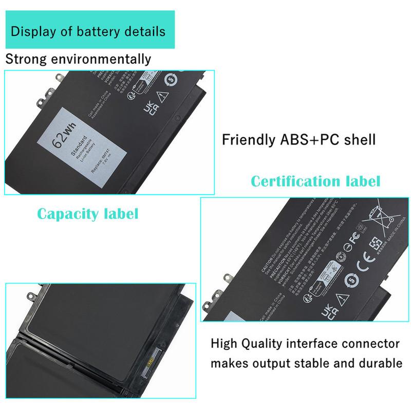 6MT4T 7.6V 62Wh Laptop Battery For Dell Precision 15 3510 M3510 For Latitude E5470 E5570 14 5470 15 5570 7V69Y TXF9M 79VRK