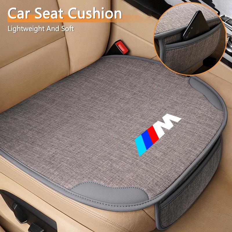 FA6Front/Rear Car Seat Cover Cushion Anti Scratch Protector Pad For BMW M E46 E36 E34 F10 E90 F30 E60 F30 E53 E30 E92 E87 Sticker