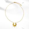 Minimalist Sun Pendant Gold Necklace Fashionable Layering Choker Jewelry Unique Luxury Design