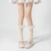 Lolita Girls Lace Ruffles Leg Warmers Women Long Socks Knitted Foot Cover Arm Warmer Y2K Spring Summer Boot Cuffs Stockings New