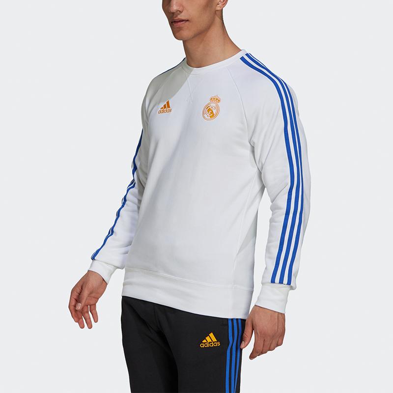 Adidas Real Madrid Football Training Sweatshirt Men Tops White GR4341