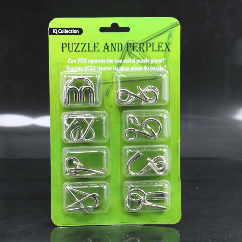 IQ Toys 8-teiliges Puzzle-Set - TikTok Trend Interlocking Rings