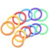 20Pcs Circle Loose Leaf Easy Rings Notebook Book Binder Plastic Hoops Diy Albums