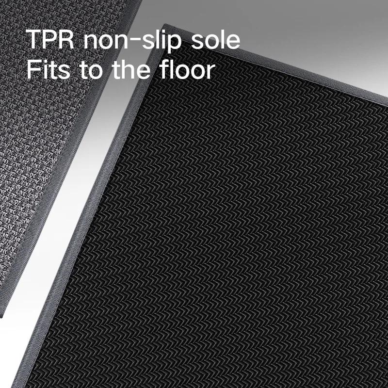 Polyester Kitchen Mat, Anti-fouling and Oil-proof Kitchen Rug, Water-absorbent, Breathable, Thickened and Non-slip Floor Mats