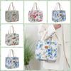 Isolierte Lunchtasche mit Blumendruck Reißverschluss Tragetasche Lebensmittelaufbewahrungstasche Handtasche Arbeiter