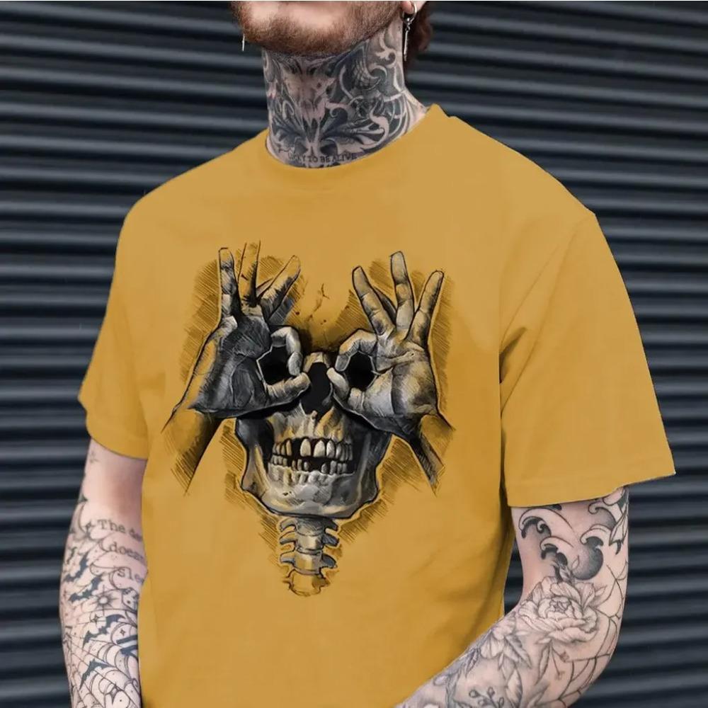 2024 Personality Popular Men's Summer Weird Quick Dry Short Sleeve Werid Pattern Print Shirt Loose Custom Shirt Men's Clothing