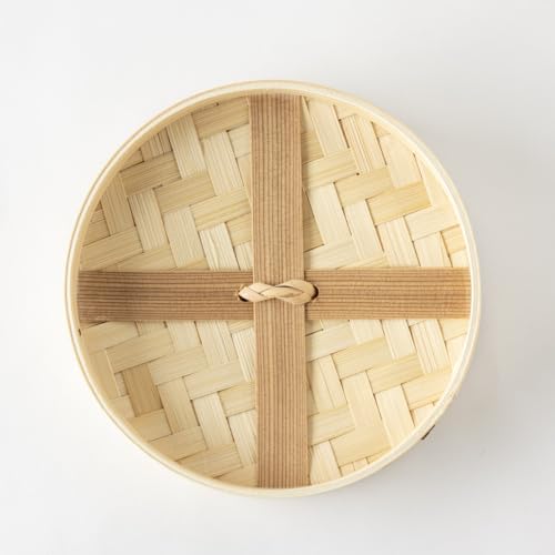 Thunder Group Steamer, 21cm, 2-Tier Set, Includes 20 Sheets, Made of Cedar, Bamboo, and Natural Wood, Perfect for Steaming Xiaolongbao (Steamed Pork B