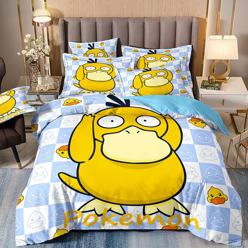 3D Printed Quilt Cover Three-Piece Set Four-Piece Set Children'S Cartoon Duvet Cover