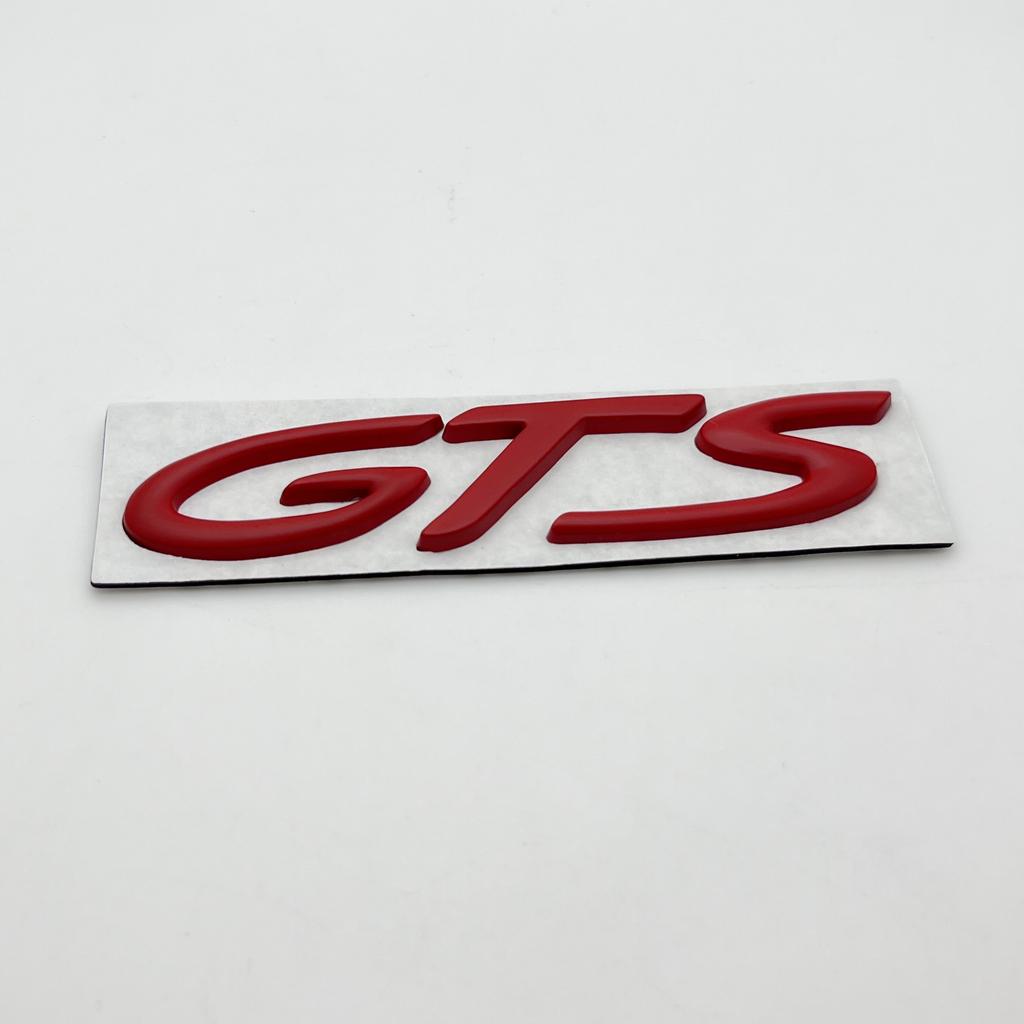 1pcs Metal GTS Letter Sticker Car Rear Emblem Fender Side Rear Tail Trunk Badge Sticker Styling Accessories For 911 718 928 901