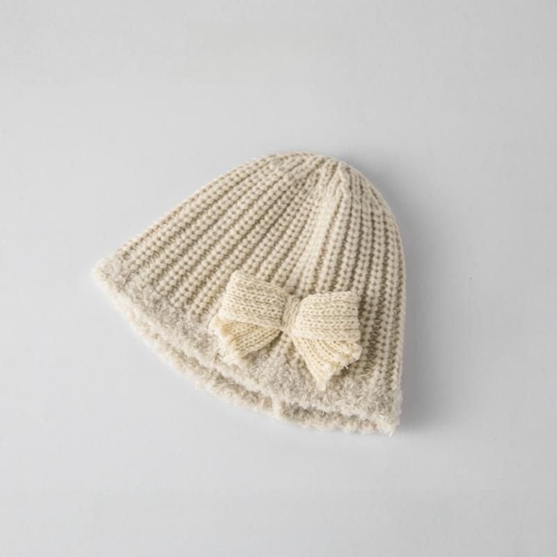 

Детская шапка с бантом, простая однотонная шляпа принцессы