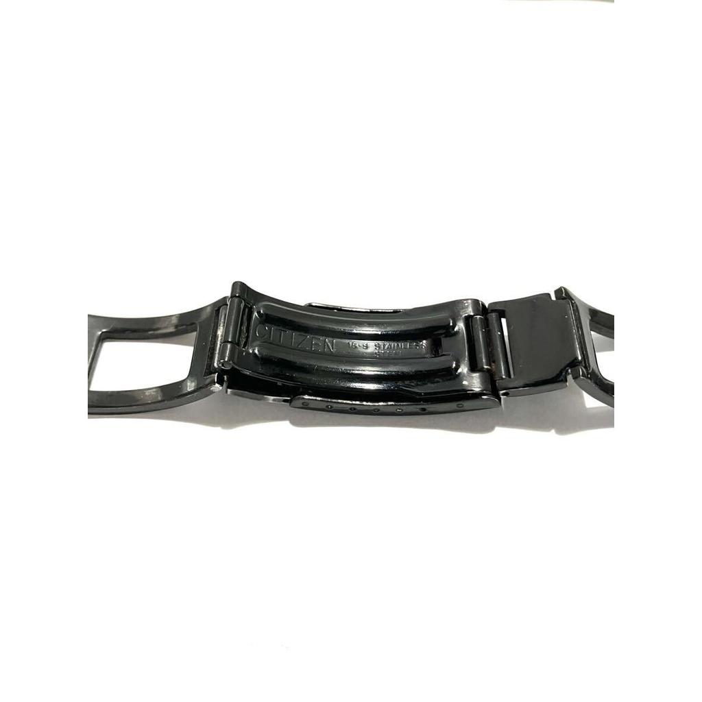 Used Free Shipping] CITIZEN Vintage Belt 20mm CB Mark Black Color Black Three-fold Buckle Band Bracelet Long-term Storage Item