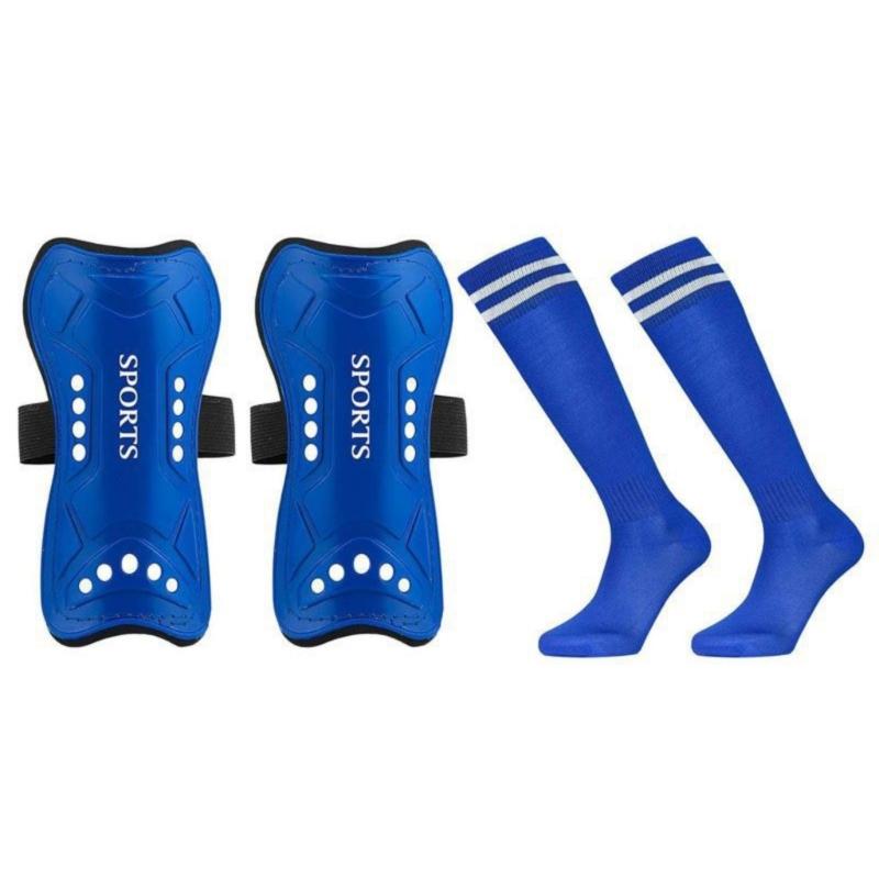 Boys Girls Football Game Training Soccer Equipment Set Shin Pads and Shin Guard Sleeves Kids Youth Soccer Shin Guards