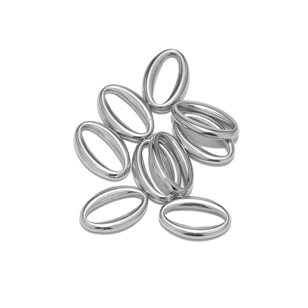 

5pcs Stainless Steel O Shape Charms Necklace Pendants for DIY Jewelry Making Bracelet Connectors Earrings Findings Accessories
