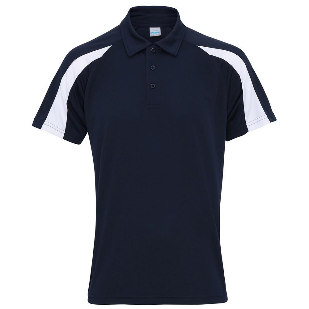 Just Cool Mens Cool Contrast Polo Shirt