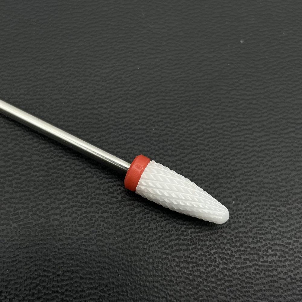 1Pc White Ceremic Nail Drill Bits Ceramic Cuticle Clean Bur Rotary Milling Cutters for Manicure Pedicure Dental Polishing Burs