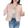 Chaqueta Holgada de Estilo Francés-Coreano de Gama Alta 2025: Top Versátil, Moderno, de Manga Larga, de Longitud Corta.