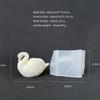 3D White Swan Silicone Candle Mold DIY Animal Bird Soap Resin Plaster Making Chocolate Cake Baking Supplies Wedding Decoration