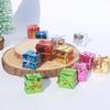 12pcs Mini Gift Boxes Christmas Tree Pendant & Drop Ornaments Colorful Square Foam Box Ornaments New Year Party Decors Wholesale