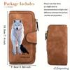 Women's White Wolf Design Long Wallet Multifunctional Snap Closure Coin Purse Ideal Birthday Gift For Animal Lovers Large Capacity Card Holder Phone