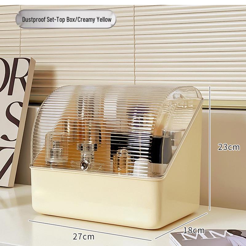 Dustproof Large-Capacity Cosmetic Storage Box for Lipstick & Skincare with Drawers
