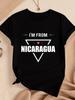I'm From Nicaragua Heart Graphic T-shirt