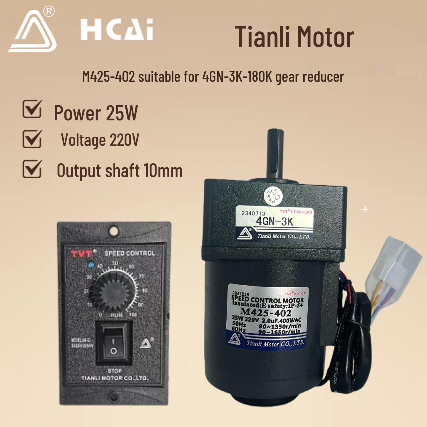 Tianli 220V 25W maiņstrāvas mainīga ātruma