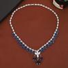 Elegante Set Collana e Orecchini a Goccia d'Acqua con Zirconia Cubica - Stile Classico Heavy Industry.