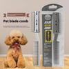 Pet Dog Hair Trimmer Comb Cutting Cut With 2 Blades Grooming Razor Thinning Dog Cat Combs Dog Cat Hair Remover Hair Brush Comb.