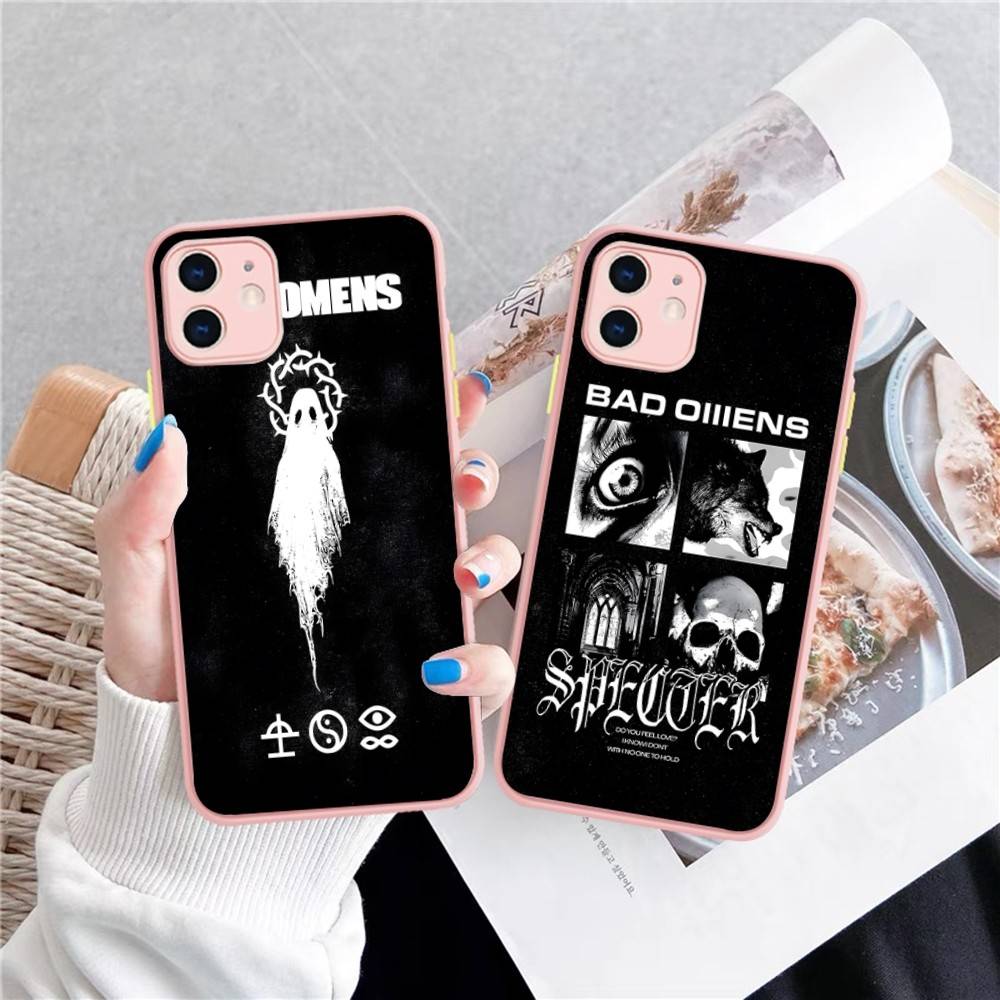 Bad Omens Music Band Phone Case For IPhone 16e 16 15 14 13 12 11 Pro Max X XS Max Plus Matte Clear