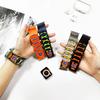 Nylon Five Loop Strap for Apple Watch Ultra/2 49mm 10 9 8 7 6 5 4 SE Sports Bracelet Band iWatch 45mm 44mm 42mm 46mm 41mm Correa