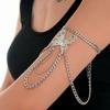 Butterfly Arm Ring, Stylish Multi-Layer Cuban Chain Tassel Bracelet Personalized Jewelry