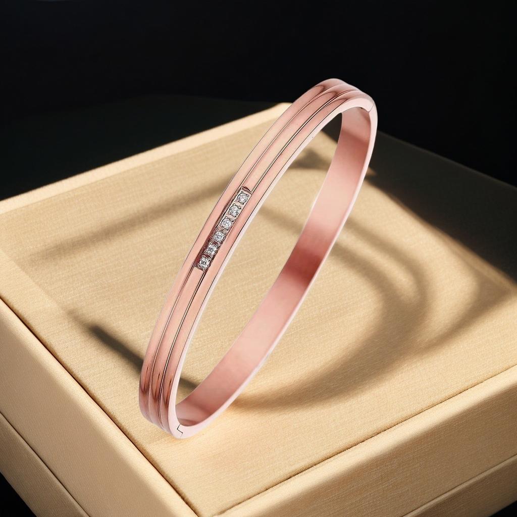 Bracelet Girls Niche Titanium Steel Jewelry Premium Sense Ins Wind Nail Opening Jewelry