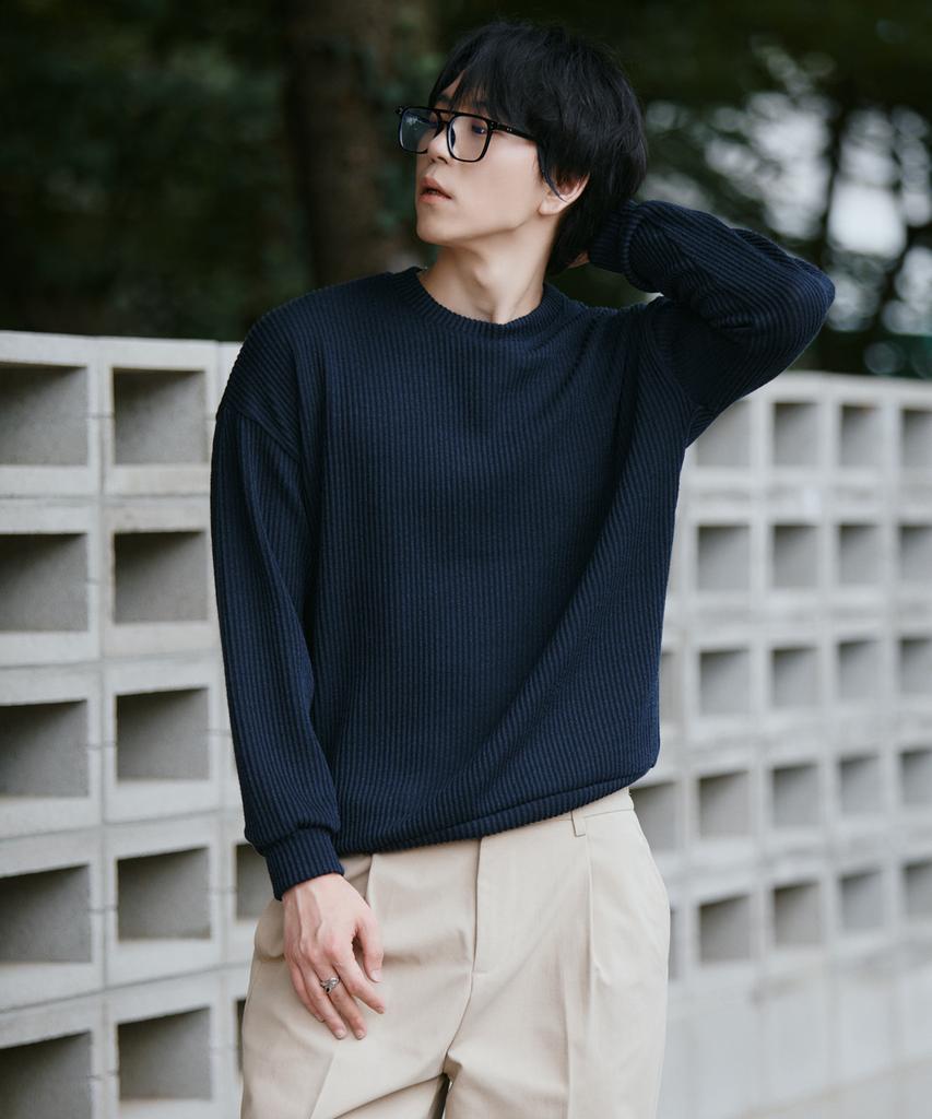 GCLIP Regular Fit Round Neck Knit Sweatshirt 7 Colors