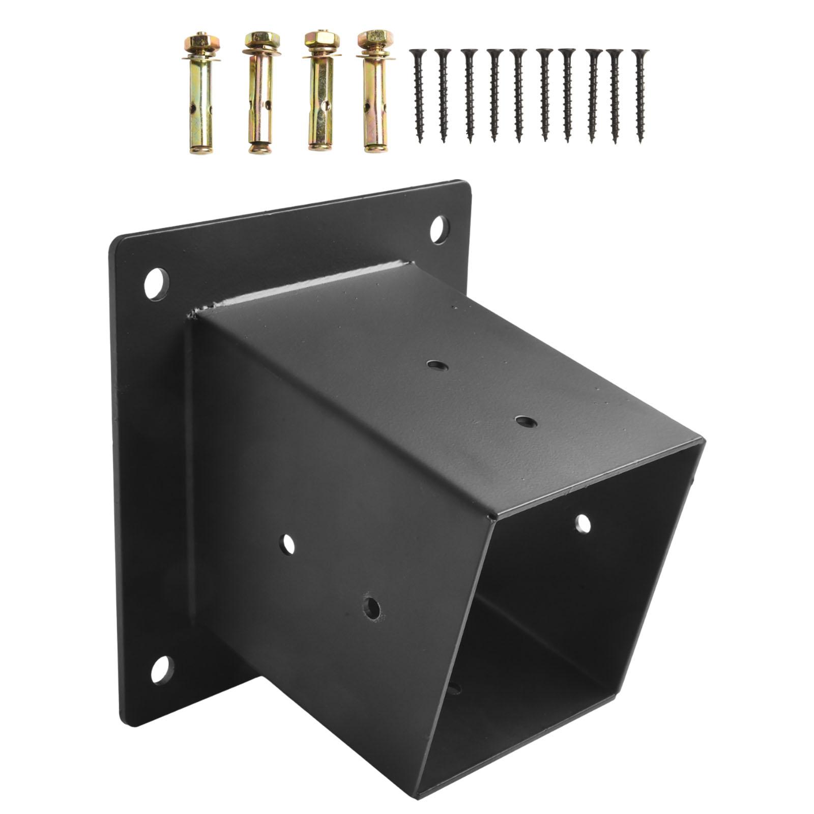 Slanted Roof Pergola Brackets Wall Mount with Hardware for 4x4 inch Porch Gazebo single