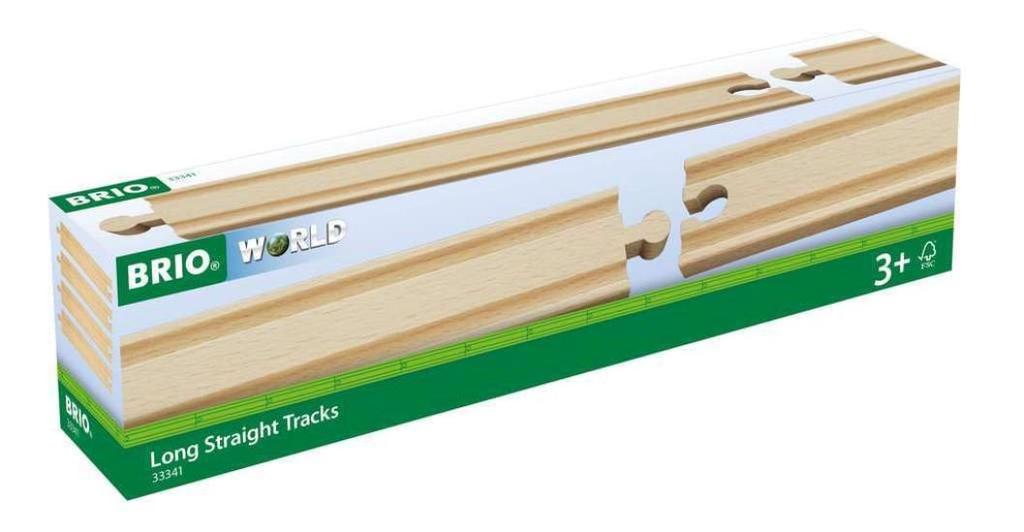 BRIO Straight Track 216mm (33341) for ages 3 and up [Toy, Wooden Toy, Wooden Track, Gift for BirthdayChristmas]