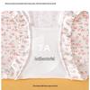 High-Waisted Floral Girl's Cotton Triangle Briefs - Antibacterial, Breathable, Tummy Control, High-Elastic Hip-Hugging Design.