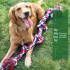 Durable Five-Knot Chew-Resistant Cotton Rope Toy for Large Dogs
