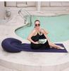 Portable Inflatable PVC Flocking Beach Mat with Pillow for Sunbathing & Pool