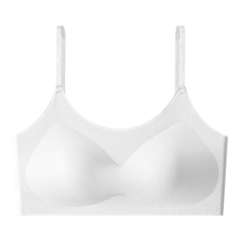 Gather the Upper Support, Shaped Without Steel Ring, Light and Breathable, Hollowed Out, Beautiful Back Bra, Ice Silk, Seamless, Nude Underwear Women