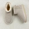 2027 Luxus-Look Damen Ultra-Mini Knöchel Schneestiefel Echtes Leder Dicksohlige Futter Warm Rutschfest Winter Booties