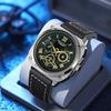 JYL Men's Watch Classic Minimalist Waterproof Leather Band