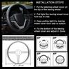 Anti Fatigue Universal 15 Inch Car Steering Wheel Protector Cover Enhancer Synthetic Leather Easy Install Nonslip Design