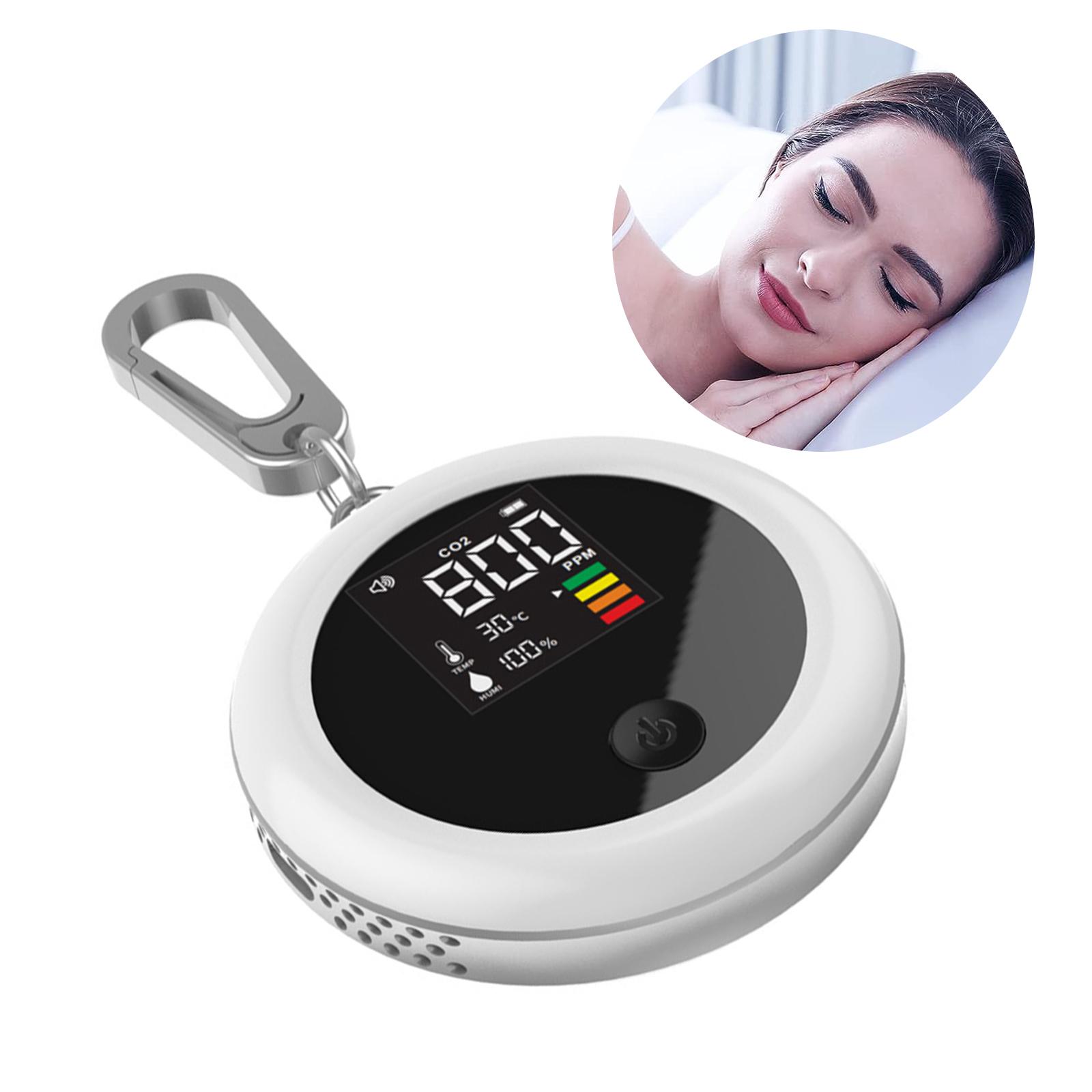 Portable Air Quality Monitor Mini CO2 Detector Temperature Humidity Meter Carbon Dioxide Tester ABS Material for CO2